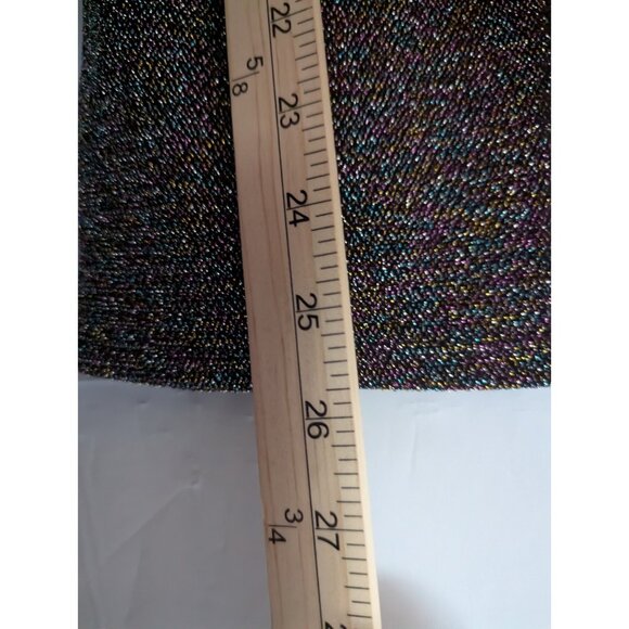 NWT EXPRESS Black Rainbow SPARKLE Tank Top Y2K Whimsigoth Glitter Retro Sz S - Picture 8 of 8